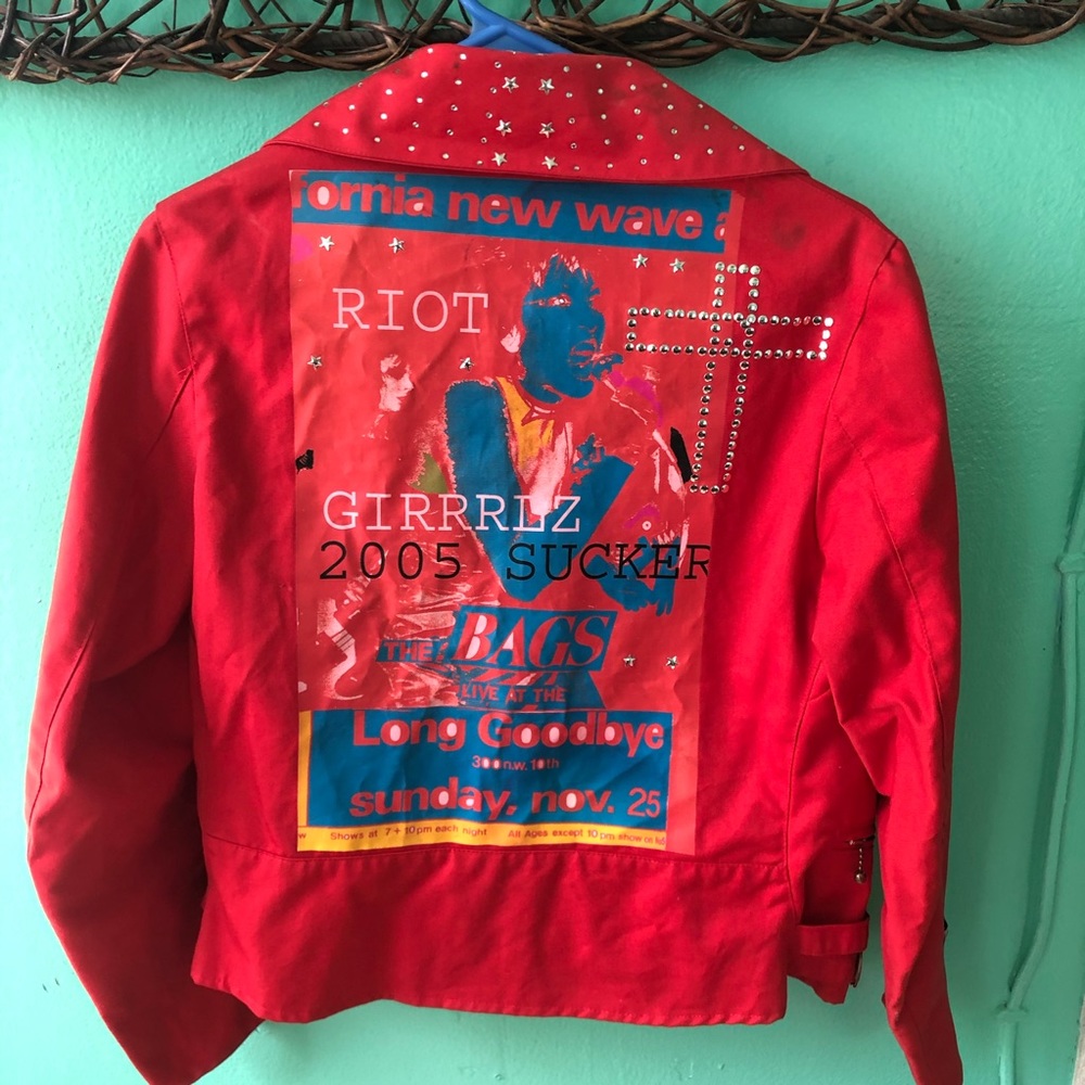 Red Riot Girl Jacket - Charles of London Sz UK 36